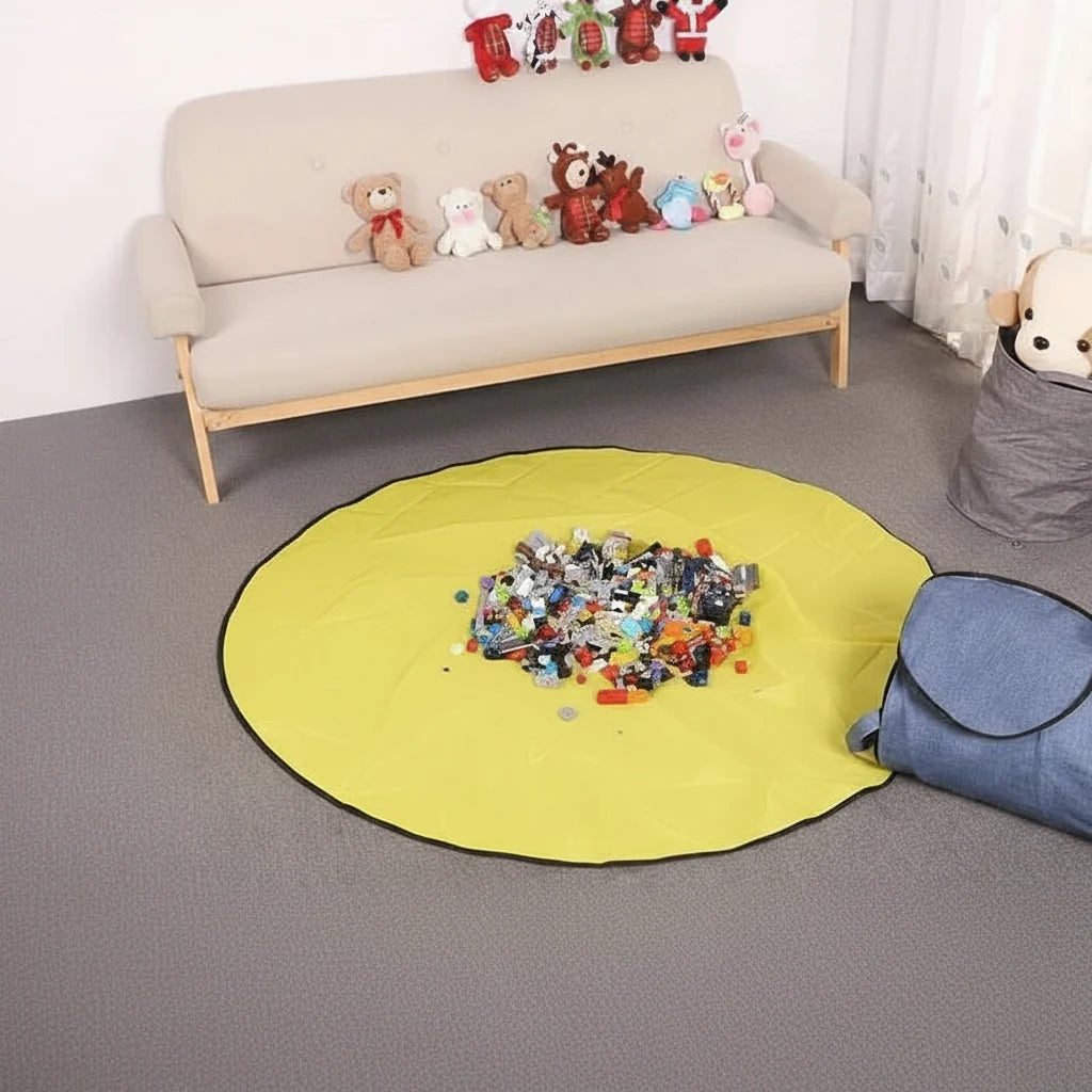 Toy Storage Box with Removable Play Mat, Childrens Toy Storage for Playroom – image 4