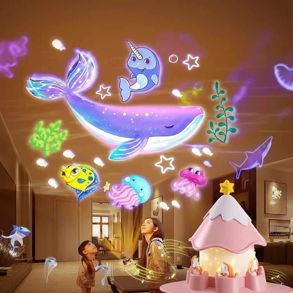 Galaxy Projector, Star Projector Night Light with Music, Childrens Night Light, Night Light Projector with 12 Themes_05