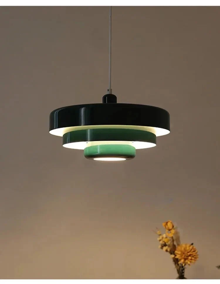 3 Tier Hanging Light with Metal Shades in Macaron Colours for Dining Room – image 16