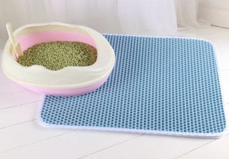 Cat Litter Mat, Non Slip Litter Tray Mat with Waterproof Double Layer, Litter Box Mat for Cats_10