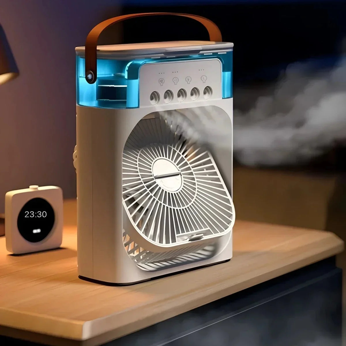 Compact Cooling Fan, USB Rechargeable Fan for Home and Office