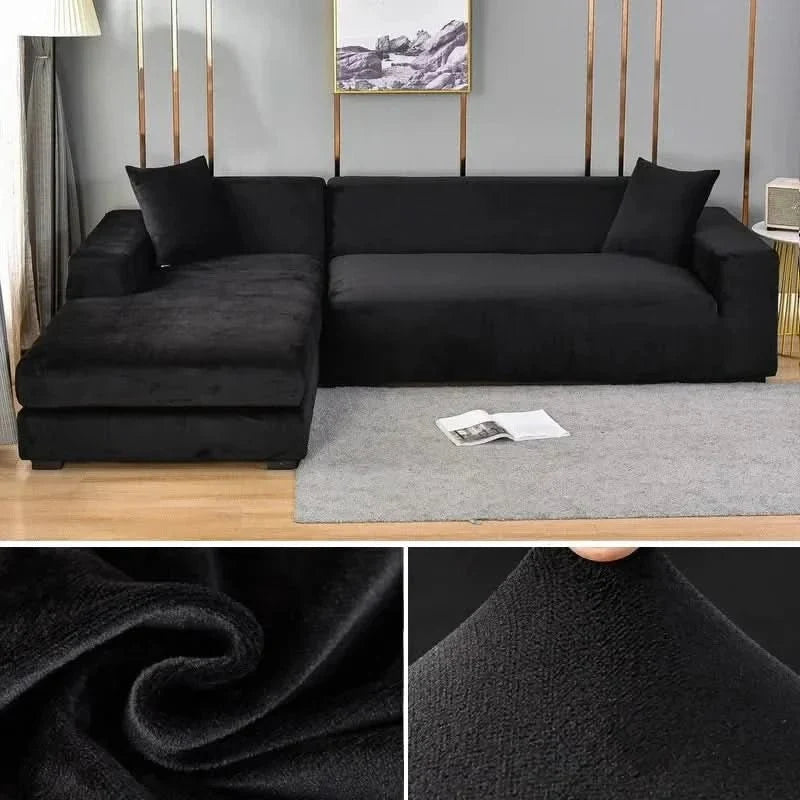 Stretch Velvet Sofa Slipcover with Non Slip Hold – image 17