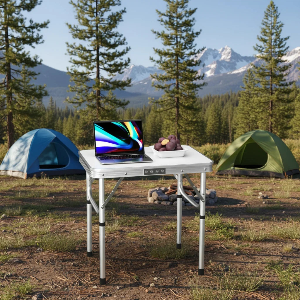 Folding Table, Foldable Camping Table with 2 Heights, Lightweight Aluminium Garden Table for Picnic and Outdoor Use_01