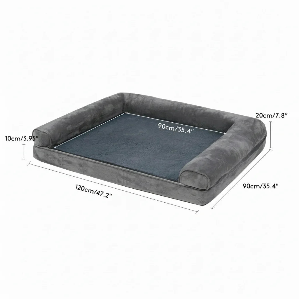 Dog Beds, Orthopaedic Dog Couch Bed with Side Cushions – image 11