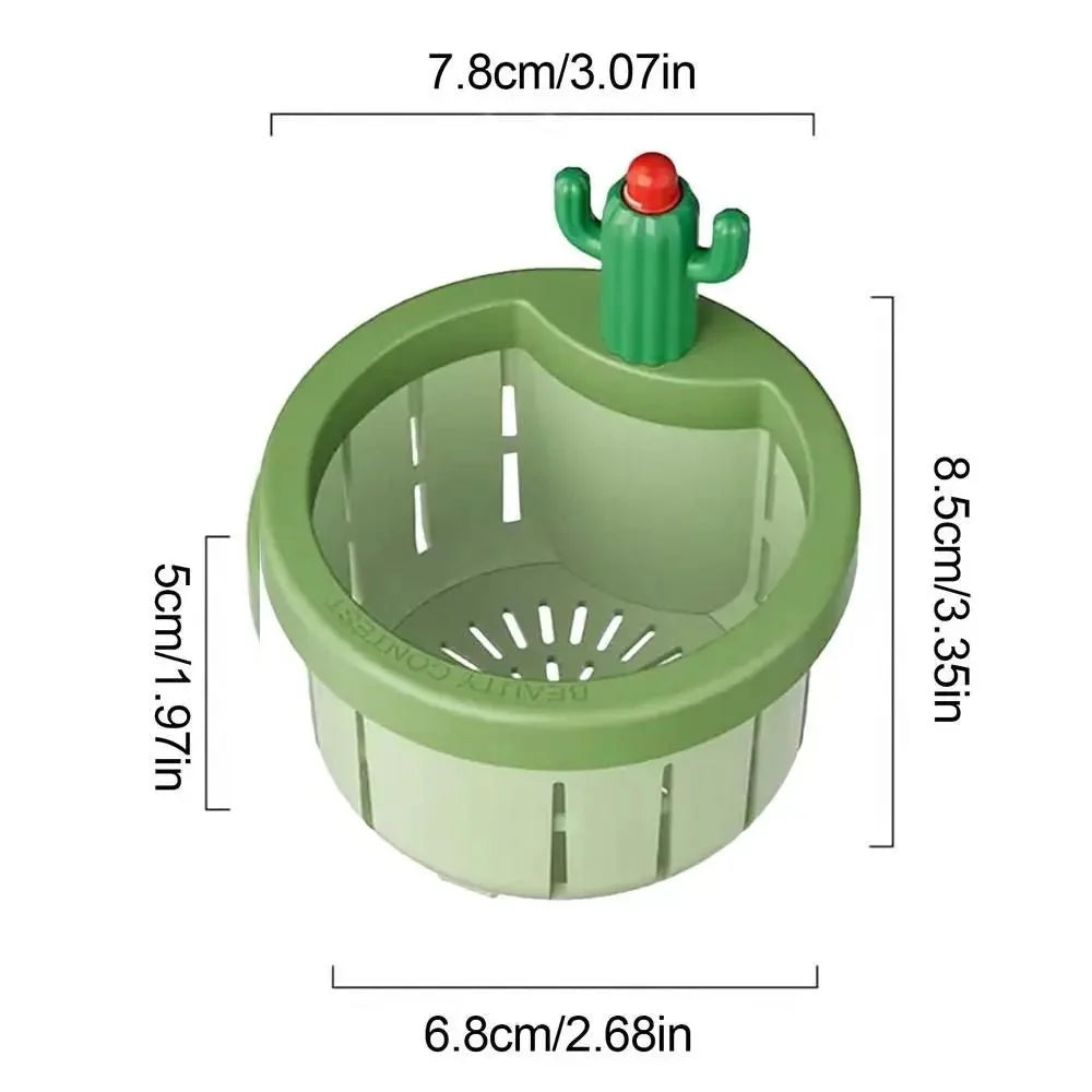 Kitchen Sink Strainer in Cactus Design, Sink Plug Strainer and Drain Catcher for Food Scraps – image 6