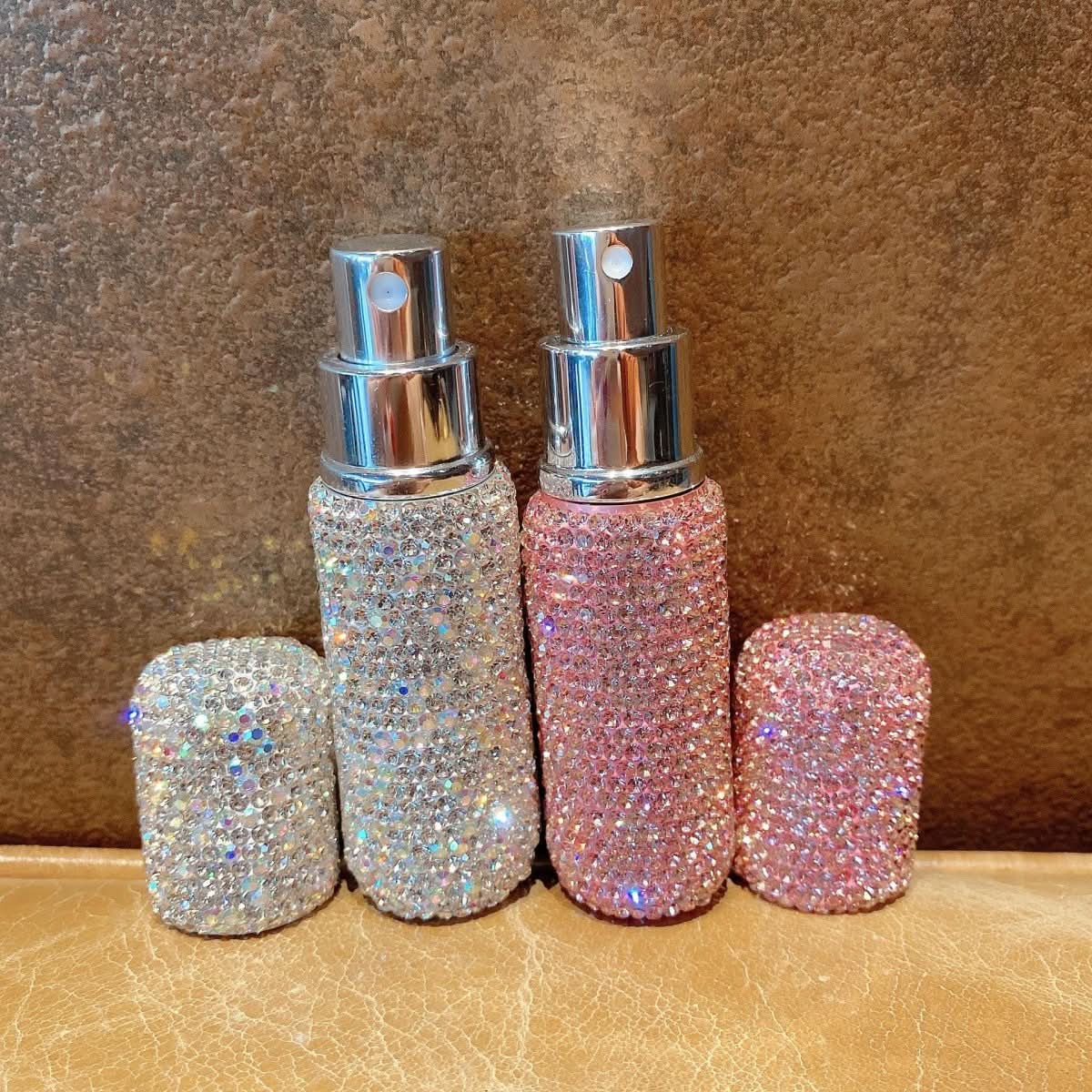Refillable Perfume Bottle 10 ml, Travel Size Perfume Atomiser in Diamond Design