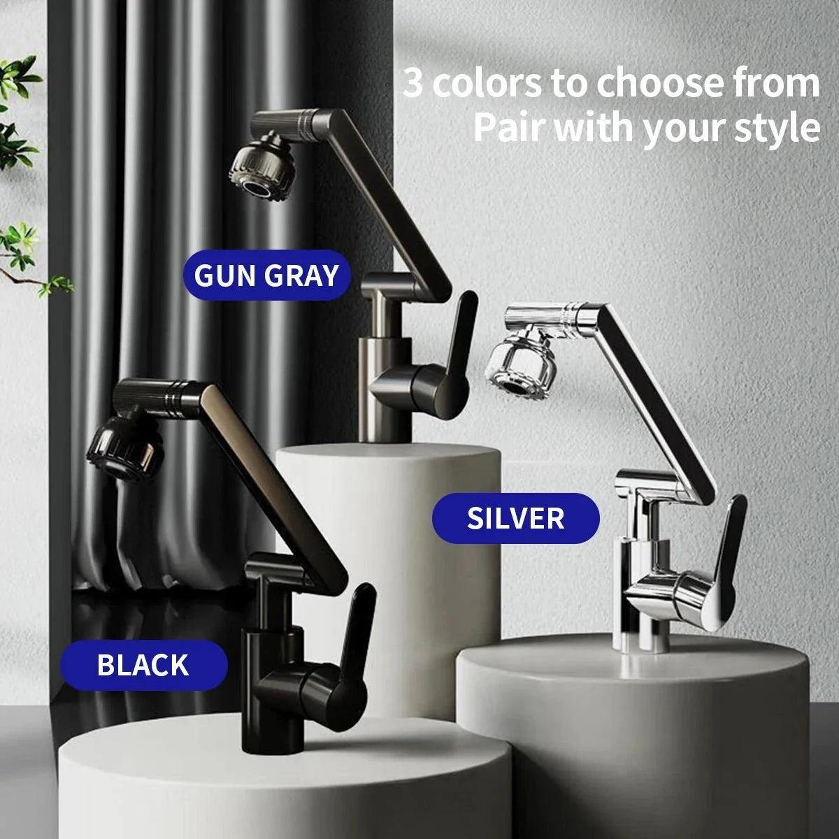 Kitchen Taps with 360 Rotating Robotic Arm, Bathroom Tap – image 6