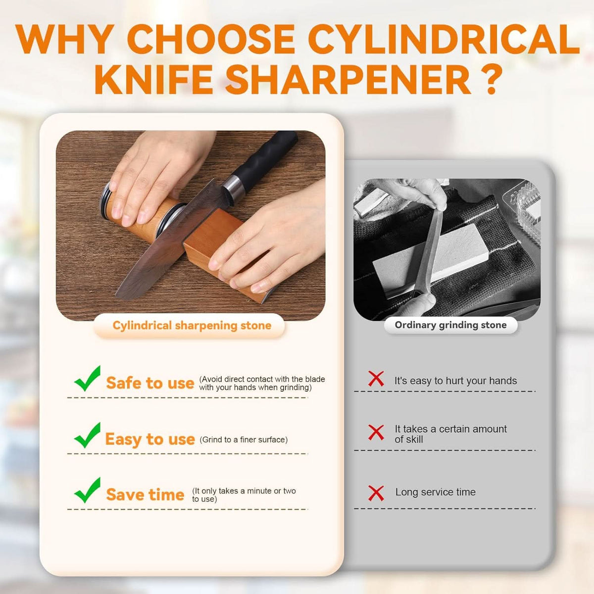Rolling Knife Sharpener with Diamond Roller, 15 and 20 Degree – image 7