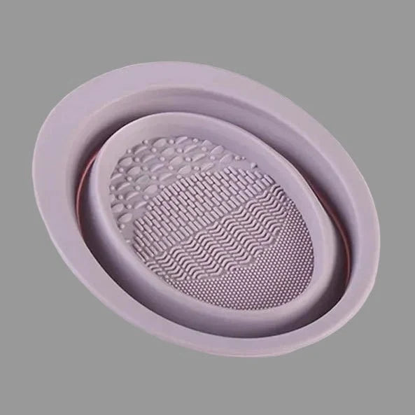 Silicone Makeup Brush Cleaner, Silicone Mat with Cleaning Bowl – image 12