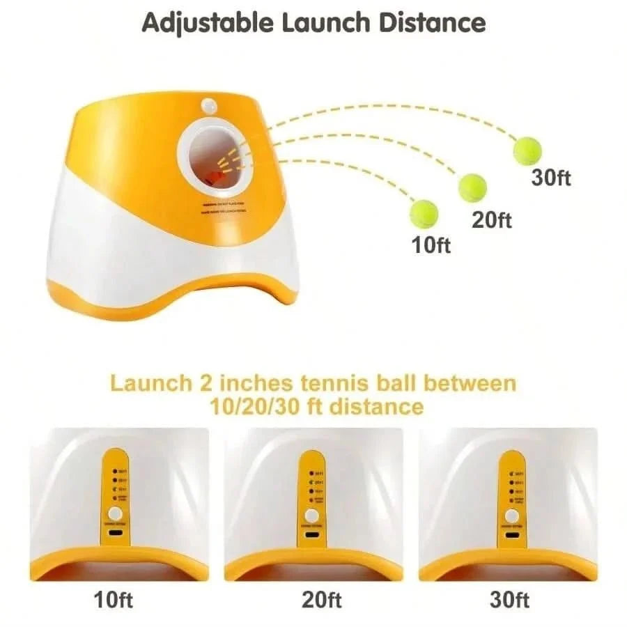 Dog Ball Launcher, Automatic Ball Thrower for Dogs, Interactive Dog Toy, Rechargeable Tennis Ball Launcher for Dogs_07