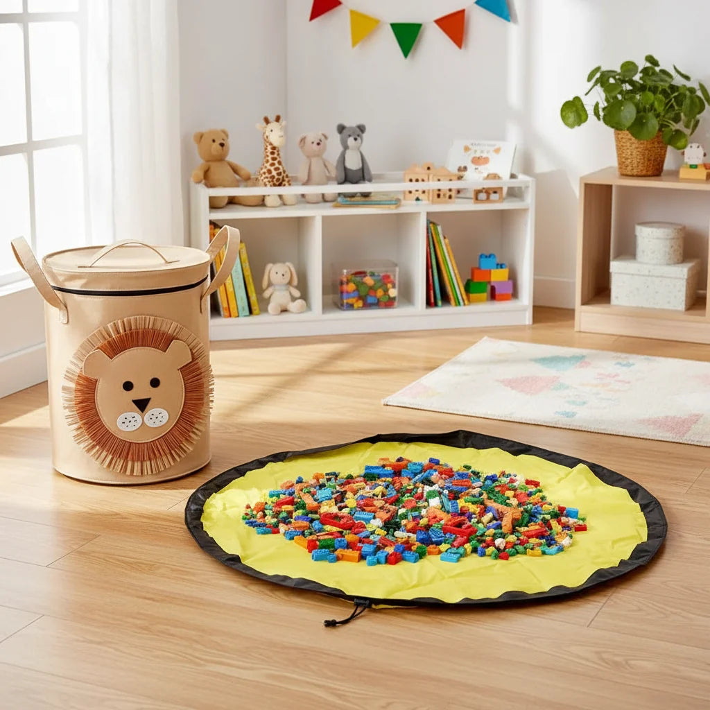Felt Toy Storage Bag, Dustproof Kids Toy Storage for Nursery, Cuddly Toy Storage with Animal Design