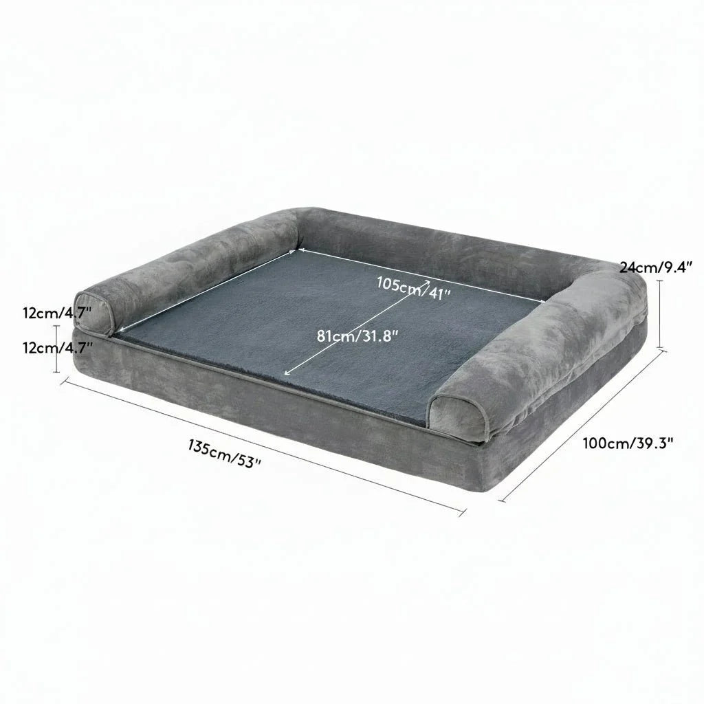 Orthopaedic Dog Couch Bed with Side Cushions, Dog Sofa Bed for Large Dogs – image 8