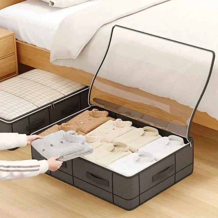 Foldable Storage Boxes, Clear Clothes Storage Boxes