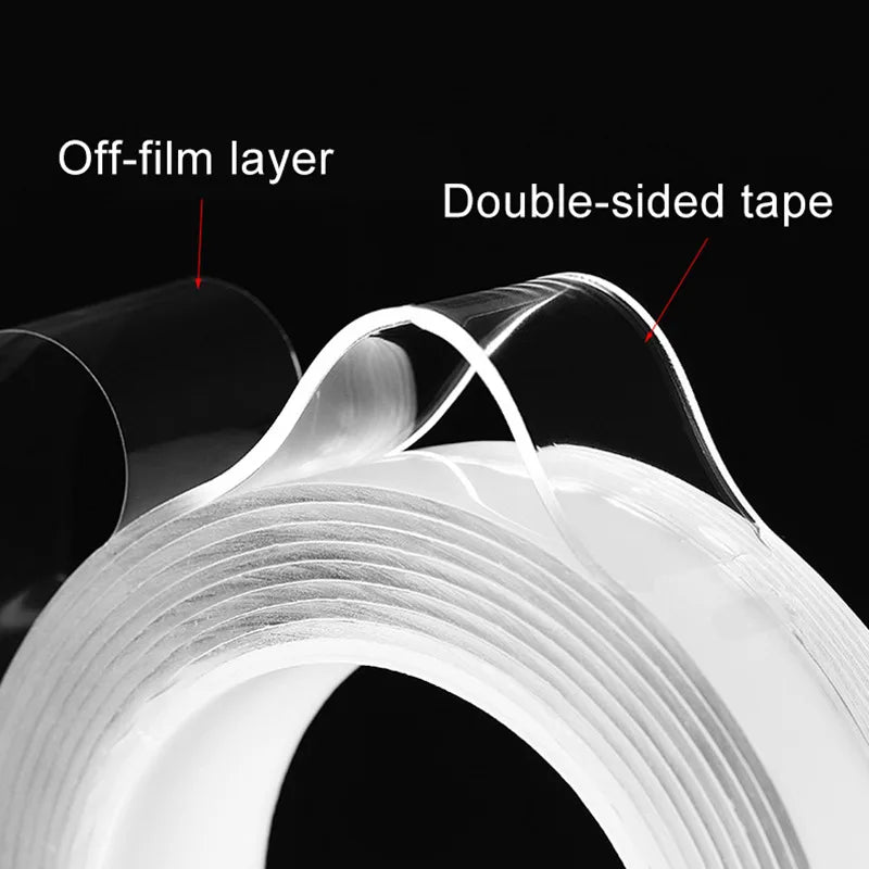 Strong Double Sided Tape, Clear Double Sided Sticky Tape for Indoor and Outdoor Use – image 5