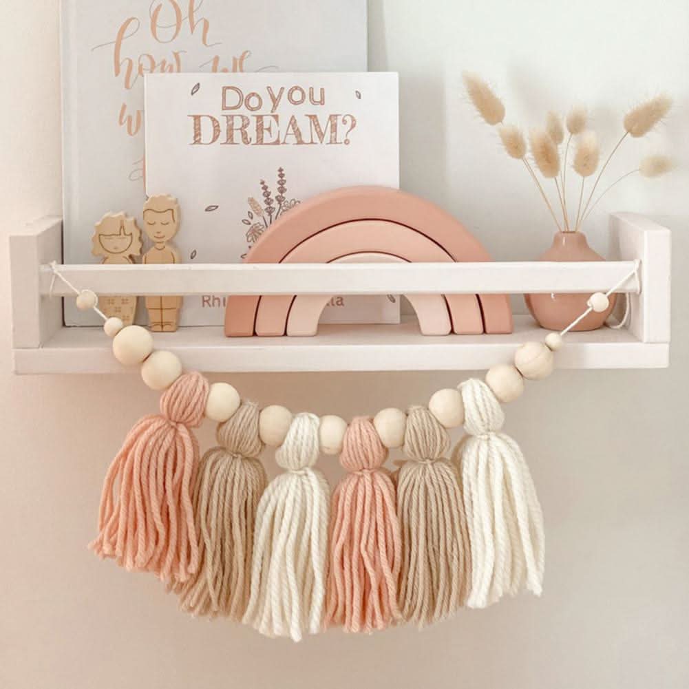 Fairy Lights with Wooden Beads, Bedroom Fairy Lights for Nursery Decoration, String Lights for Ambient Lighting_00