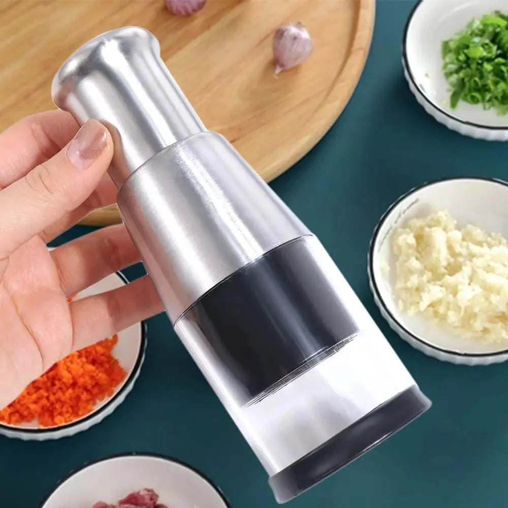 Garlic Presses, Garlic Squeezer, Stainless Steel Garlic Crusher with Integrated Grinder for Kitchen_06