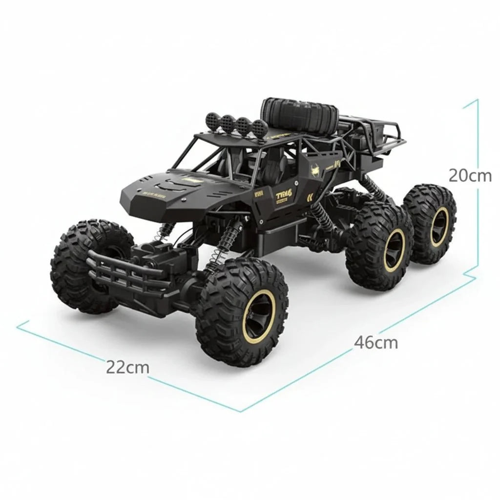 Remote Control Monster Truck with LED Lights, Off Road RC Car, Radio Controlled Car with Six Driven Wheels_09