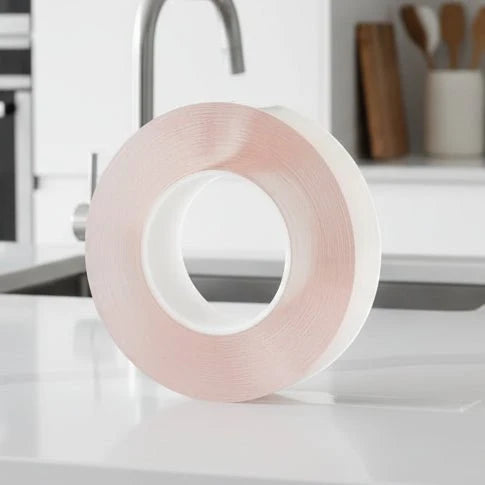 Strong Double Sided Tape, Waterproof Nano Tape, Clear Double Sided Sticky Tape for Indoor and Outdoor Use