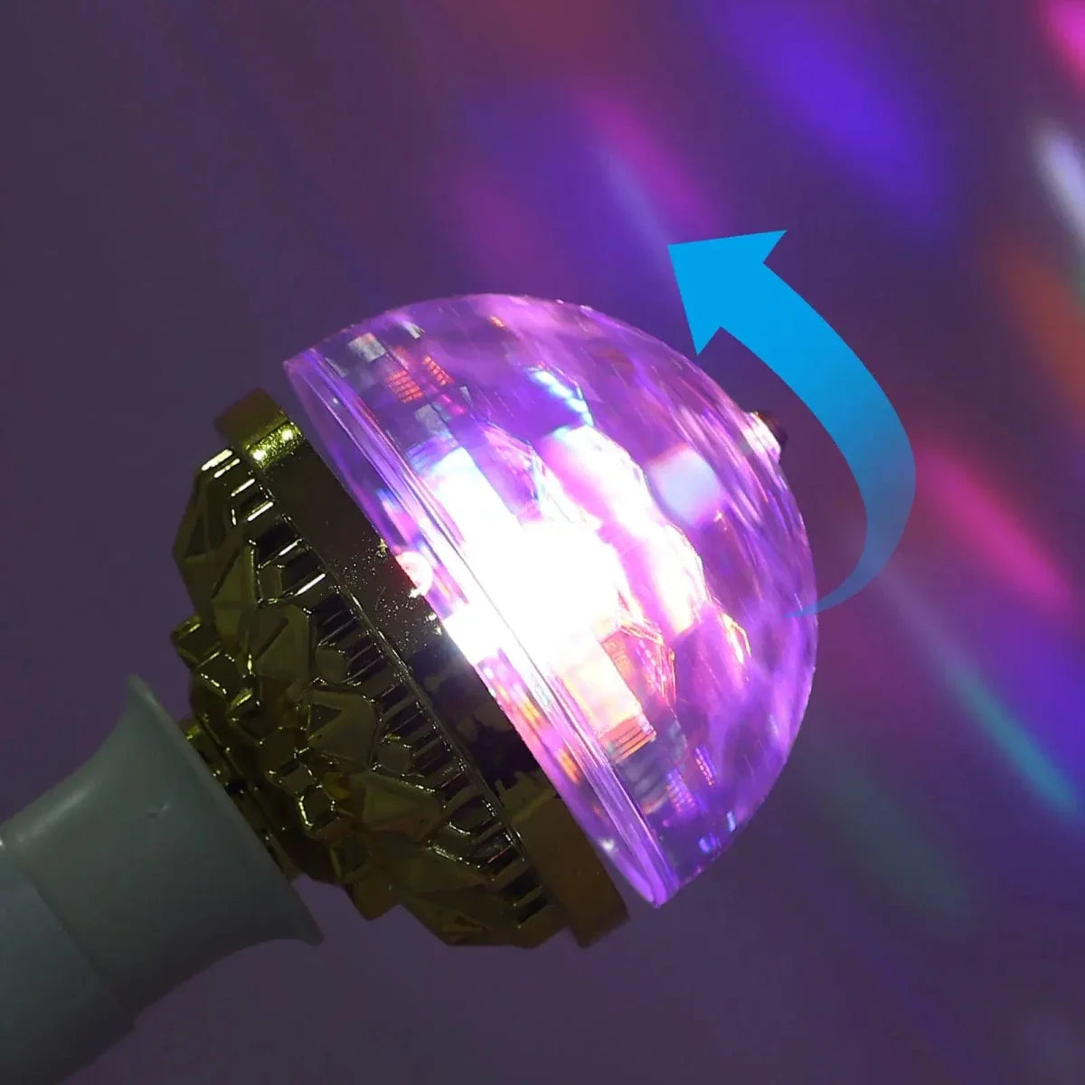 Disco Lights Set of 2, Rotating E27 LED Bulb with RGB Strobe Light – image 6