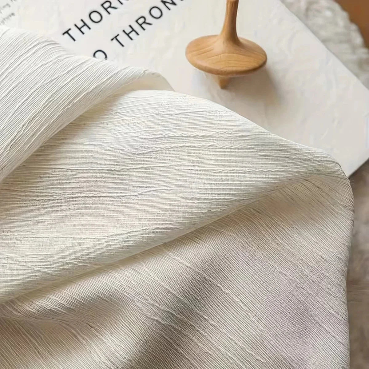 Net Curtains Crinkle Textured, Voile Curtains for Living Room and Bedroom, Sheer Curtains Light Filtering_02