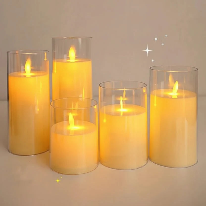 LED Candles Rechargeable, Battery Candles with Flickering Light, Flameless Candles for Home Decor and Bedroom Lighting_06