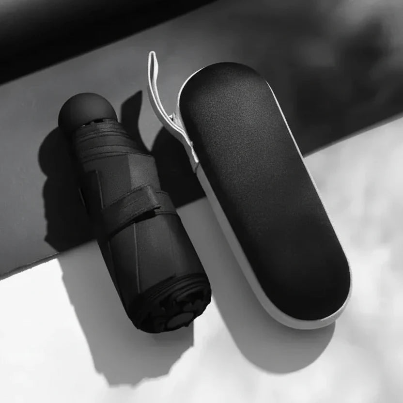 Compact Umbrellas, Water Repellent Mini Umbrella with Transport Capsule – image 9