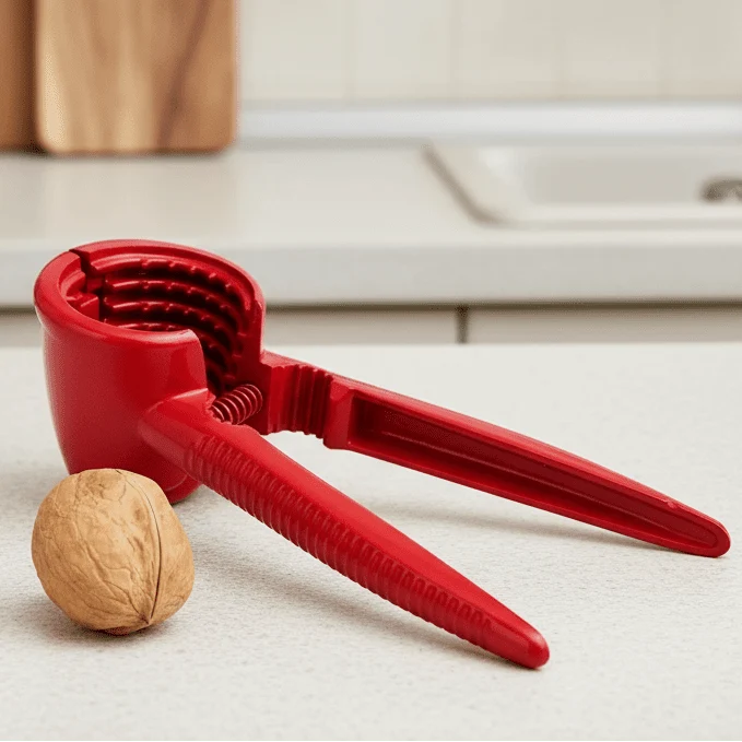 Metal Nutcracker for Walnuts and Hazelnuts, Nut Cracker for All Types of Nuts, Aluminium Walnut Cracker for Almonds