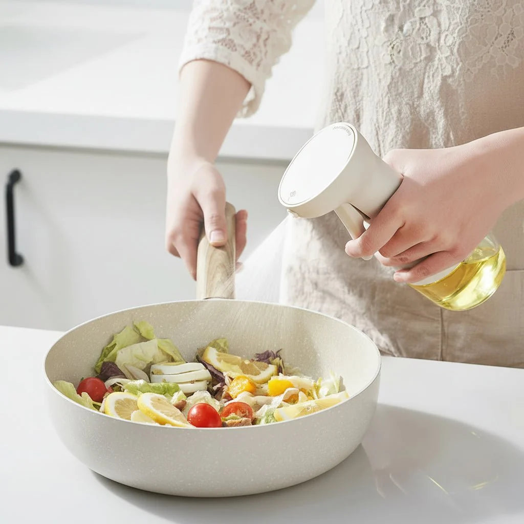 Olive Oil Spray Bottle 280 ml or 450 ml, Glass Oil Sprayer for Cooking, Oil Dispenser for Salad, Kitchen Gadgets_06
