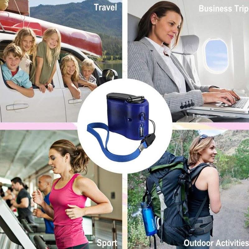 Portable Charger with Hand Crank, Emergency USB Charger with LED Light – image 4