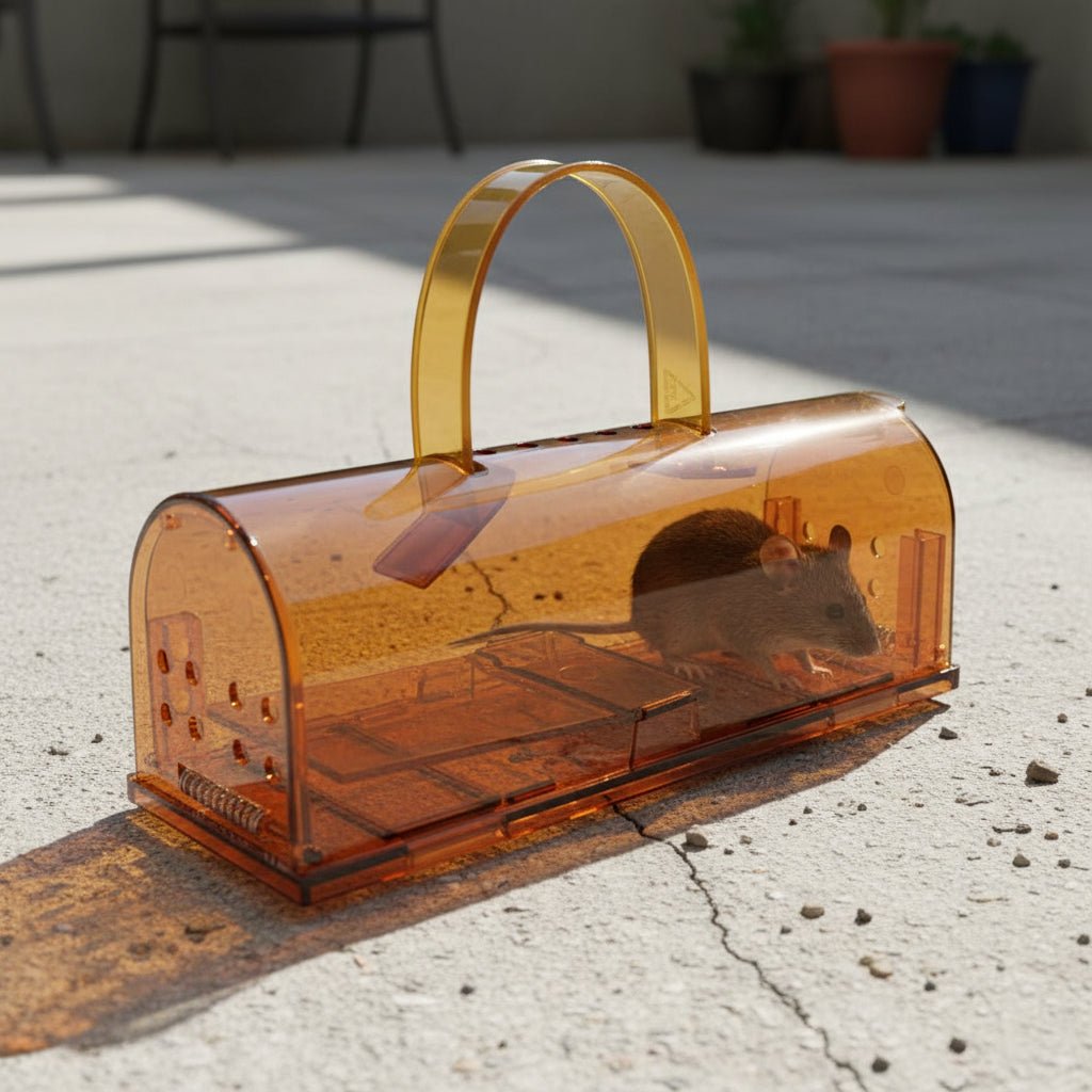 Mouse Traps Reusable, Mice Traps with Snap Mechanism, Plastic Mouse Snap Trap for Indoor and Outdoor Use