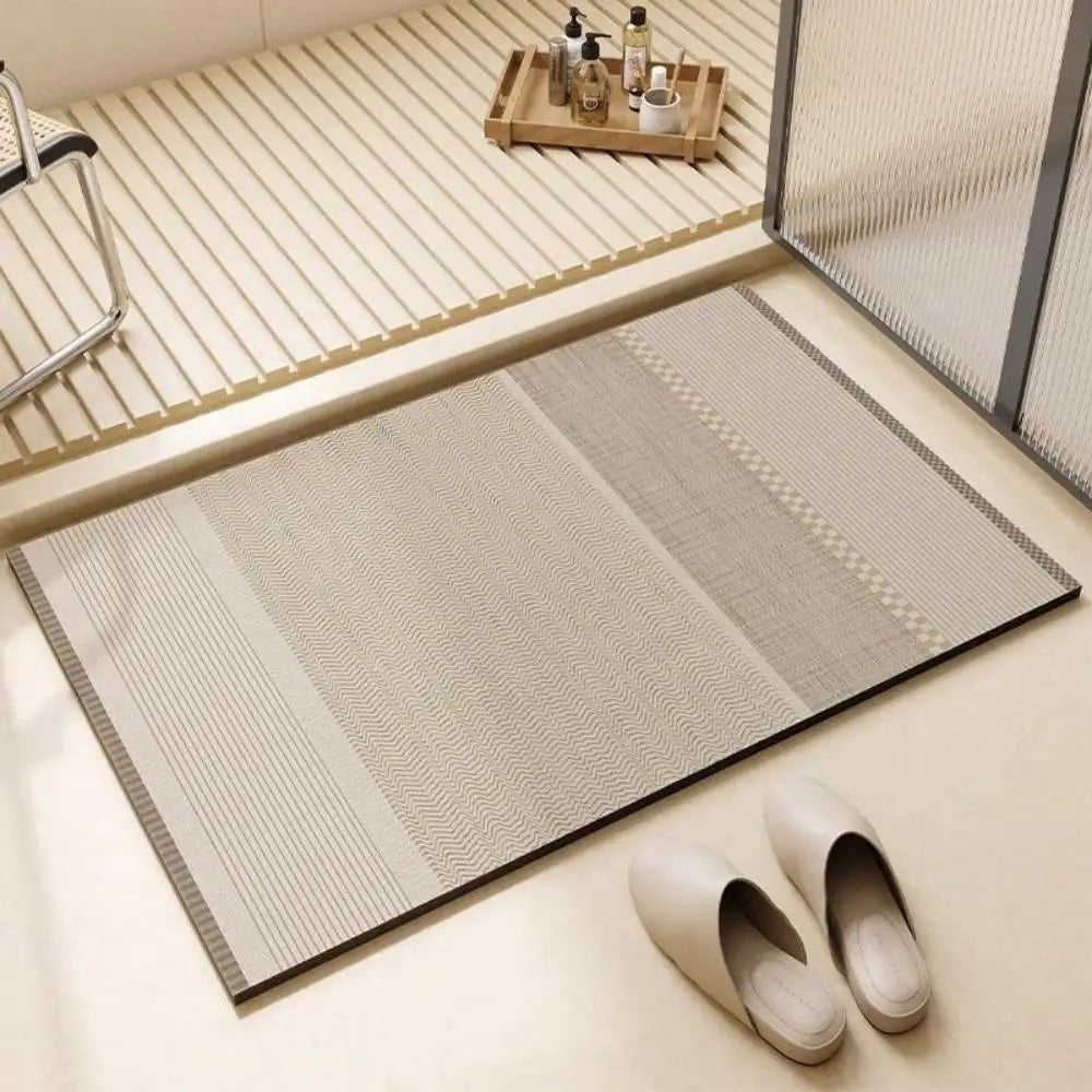 Bath Mat Non Slip, Quick Dry Stone Bath Mat, Diatomite Bath Mat for Bathroom Floor and Wet Areas_00