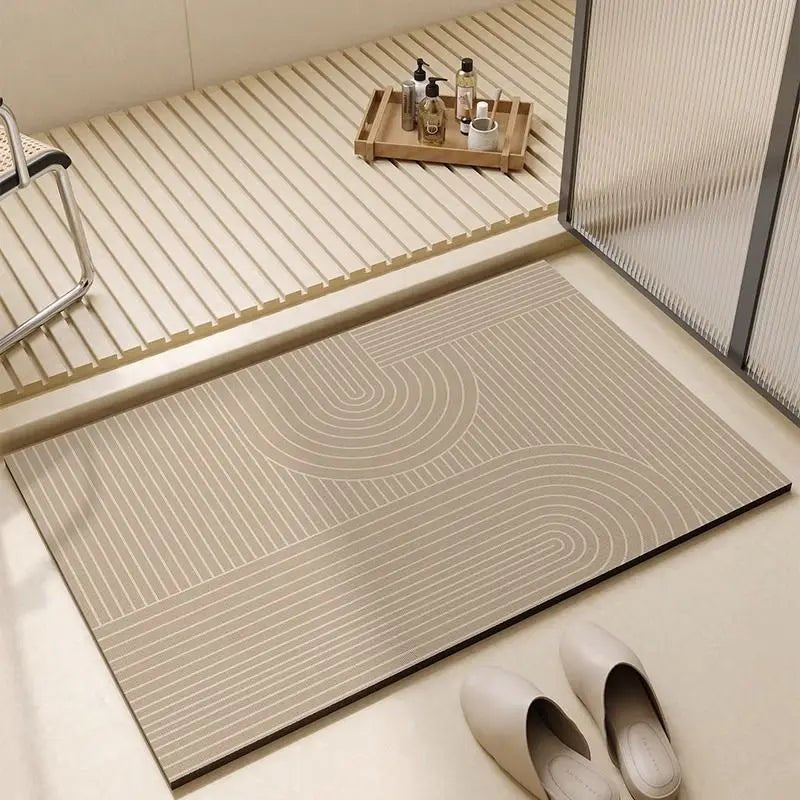 Bath Mat Non Slip, Quick Dry Stone Bath Mat, Diatomite Bath Mat for Bathroom Floor and Wet Areas_04