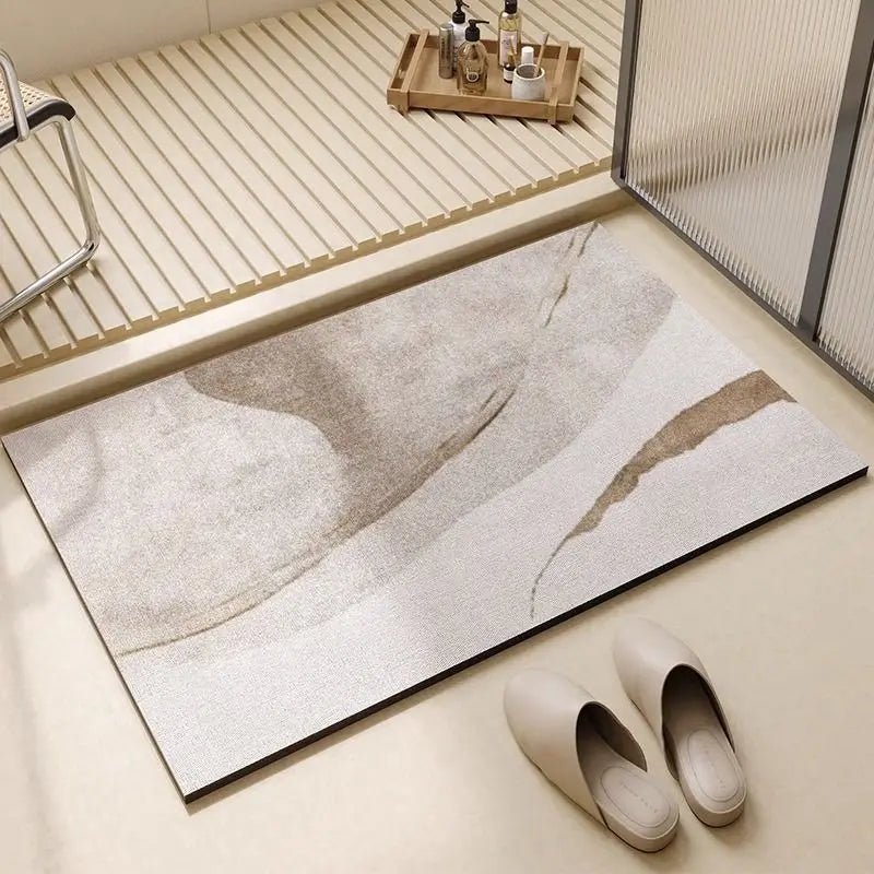 Bath Mat Non Slip, Quick Dry Stone Bath Mat, Diatomite Bath Mat for Bathroom Floor and Wet Areas_05