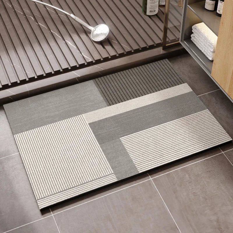 Bath Mat Non Slip, Quick Dry Stone Bath Mat, Diatomite Bath Mat for Bathroom Floor and Wet Areas_08