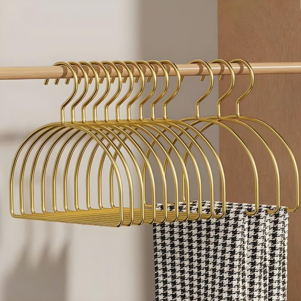 Scarf Hangers Set of 4, Space Saving Hangers for Wardrobe Storage, Curved Non Slip Wardrobe Organiser_02