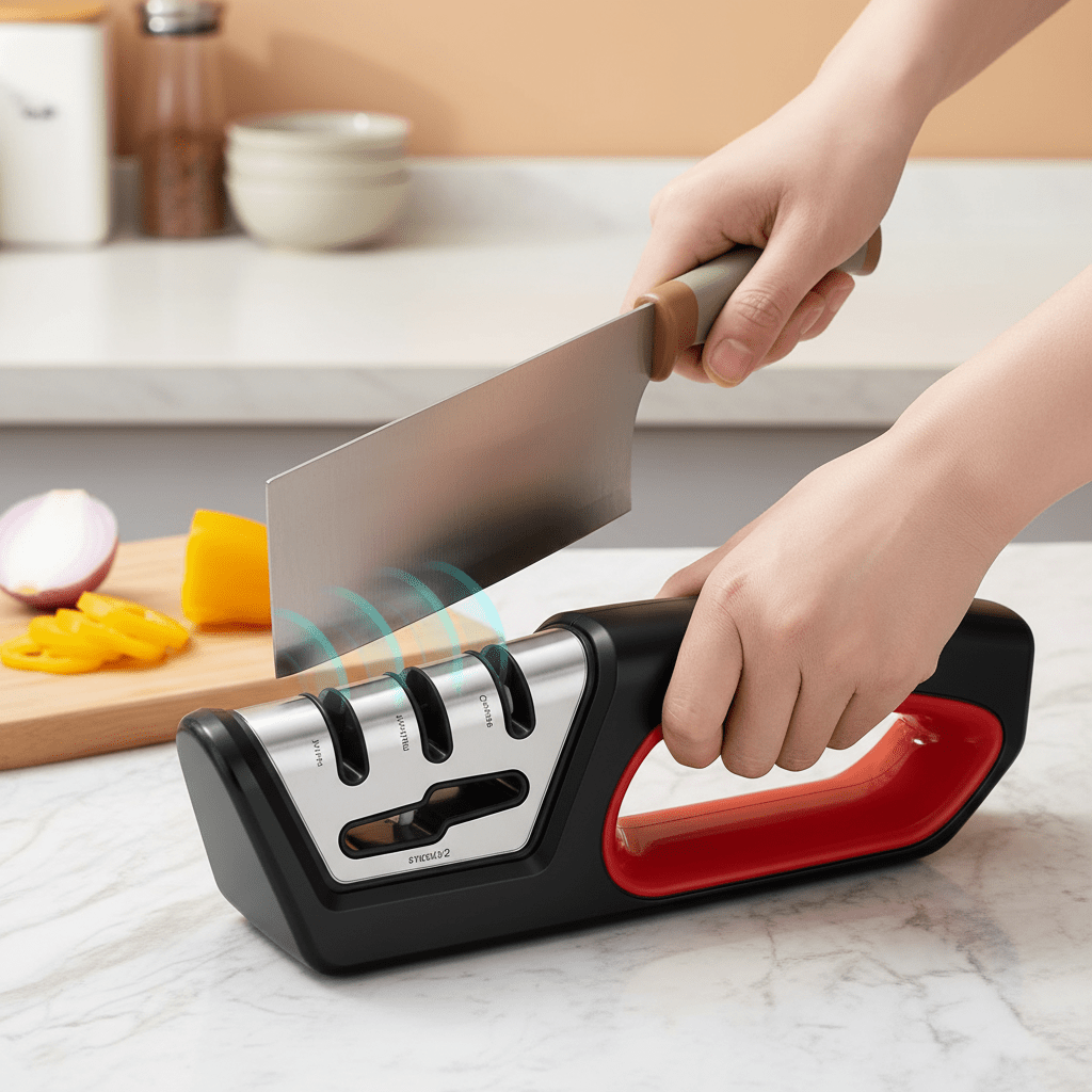 Knife Sharpener 4 in 1, Kitchen Knife Sharpener with Scissor Sharpener, Knife Sharpening Tool for Kitchen Knives_01