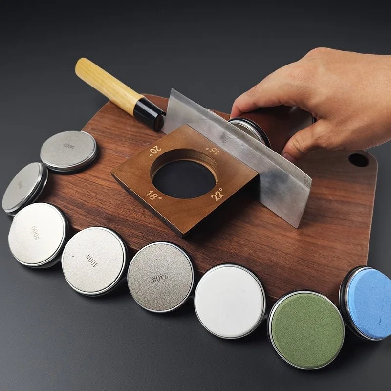Rolling Knife Sharpener with Diamond Wheel, Kitchen Knife Sharpener for Chef Knives – image 5
