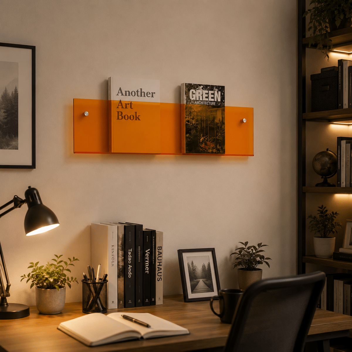 Wall Magazine Holder, Wall Mounted Magazine Rack for Living Room and Office, Wall Organiser for Books and Documents_05