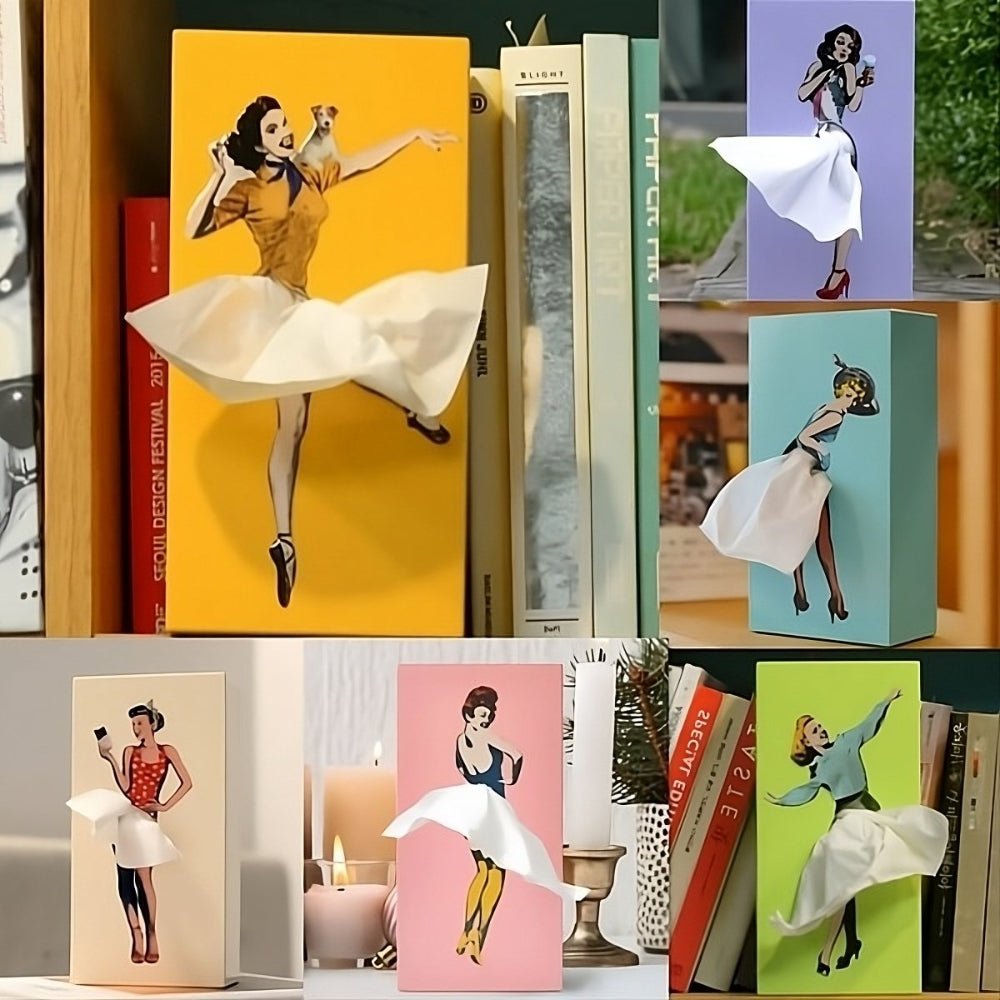 Tissue Box Holder Flying Skirt, Funny Gift – image 7