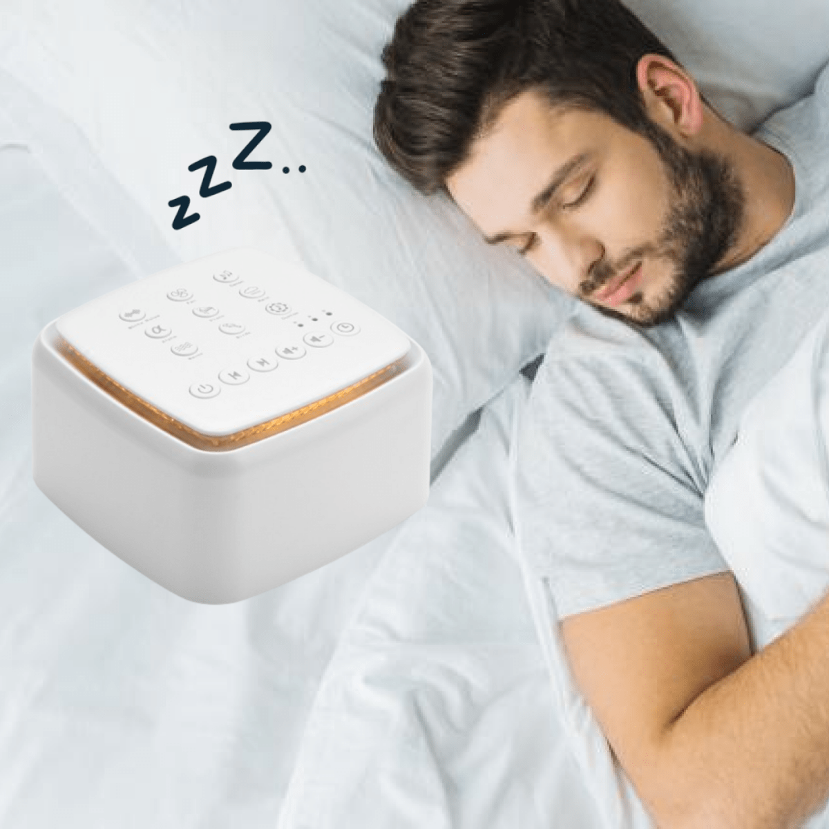 White Noise Machine for Sleeping, Portable Sleep Sound Machine for Nursery and Travel, Sleep Aid with Nature Sounds_05