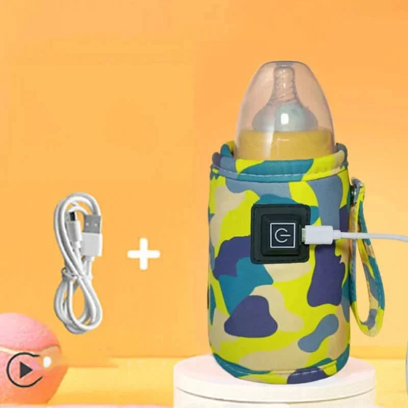 Portable Bottle Warmer with USB, Baby Bottle Warmer for Travel, Milk Warmer with LED Indicator, Baby Essentials_07