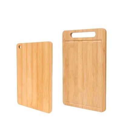 Bamboo Chopping Board Set in Small Medium and Large, Cutting Board for Meat and Bread, Antibacterial Bamboo Kitchenware_10