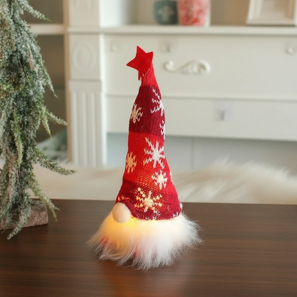 Christmas Gonks with Warm White LED, Christmas Gnomes Plush Battery Operated – image 11
