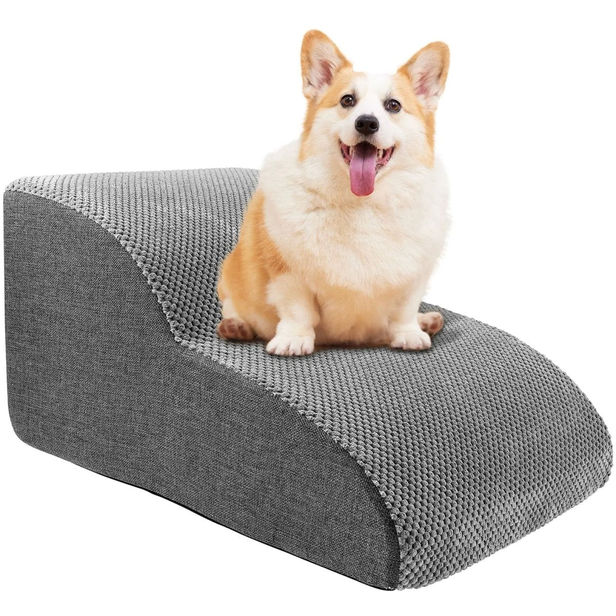 Dog Bed Stairs, 2 or 3 Step Dog Stairs with Washable Cover