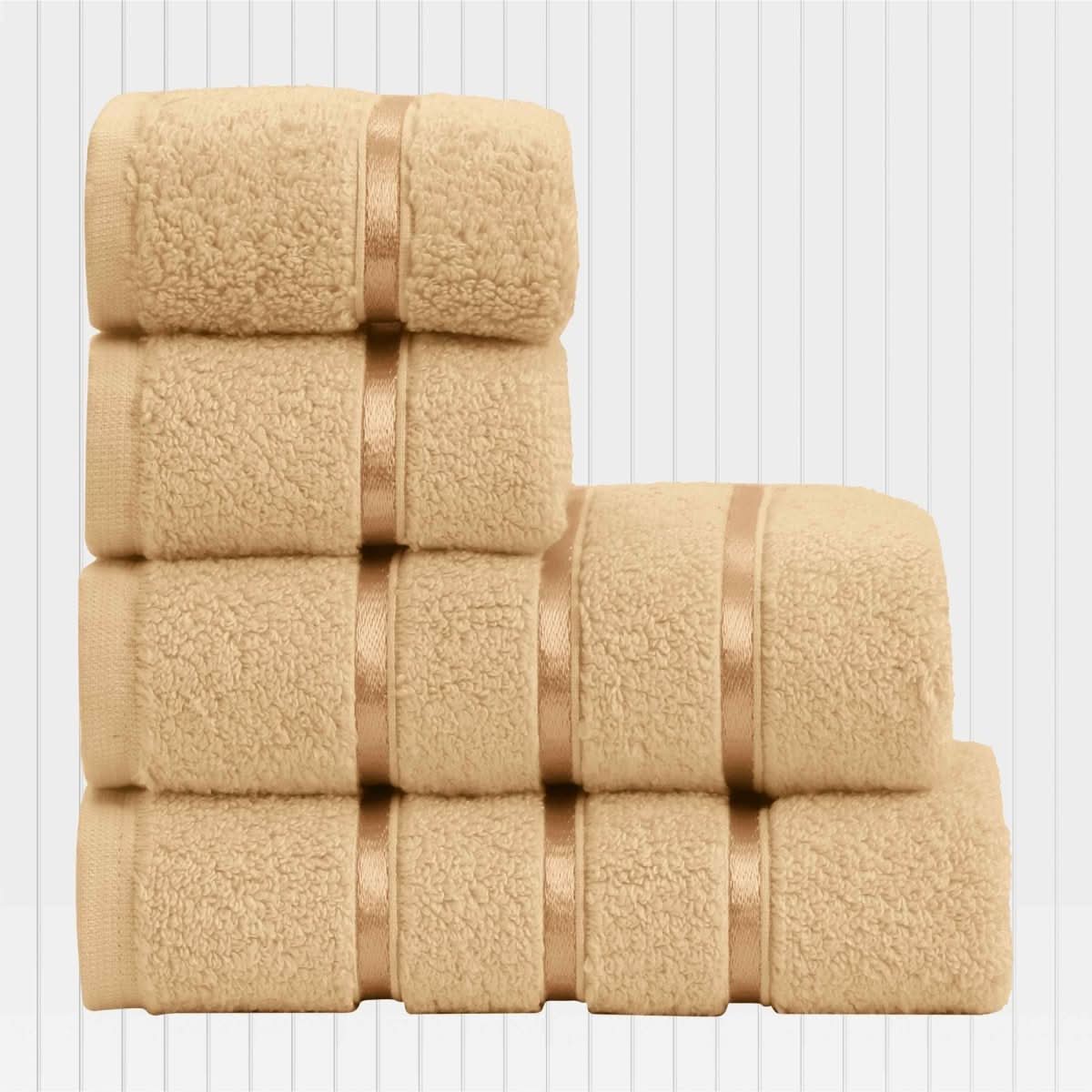 Bathroom Towels, 100% Cotton Hand Towels 50 x 90 cm, Face Towel Set of 4 with Fabric Bag_16