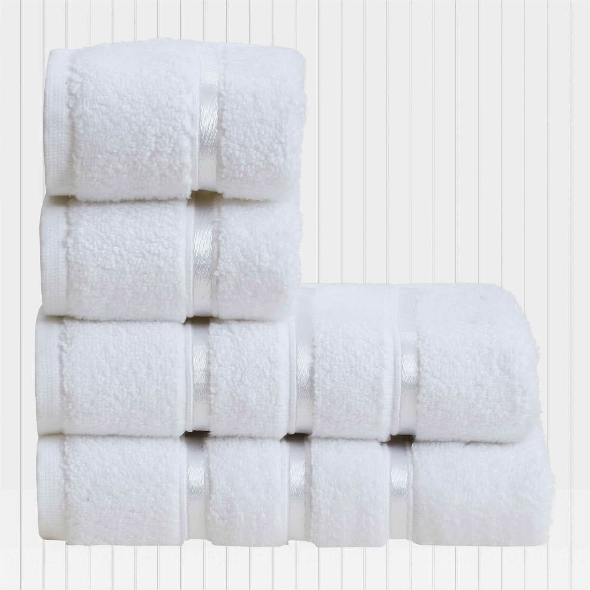 Bathroom Towels, 100% Cotton Hand Towels 50 x 90 cm, Face Towel Set of 4 with Fabric Bag_20