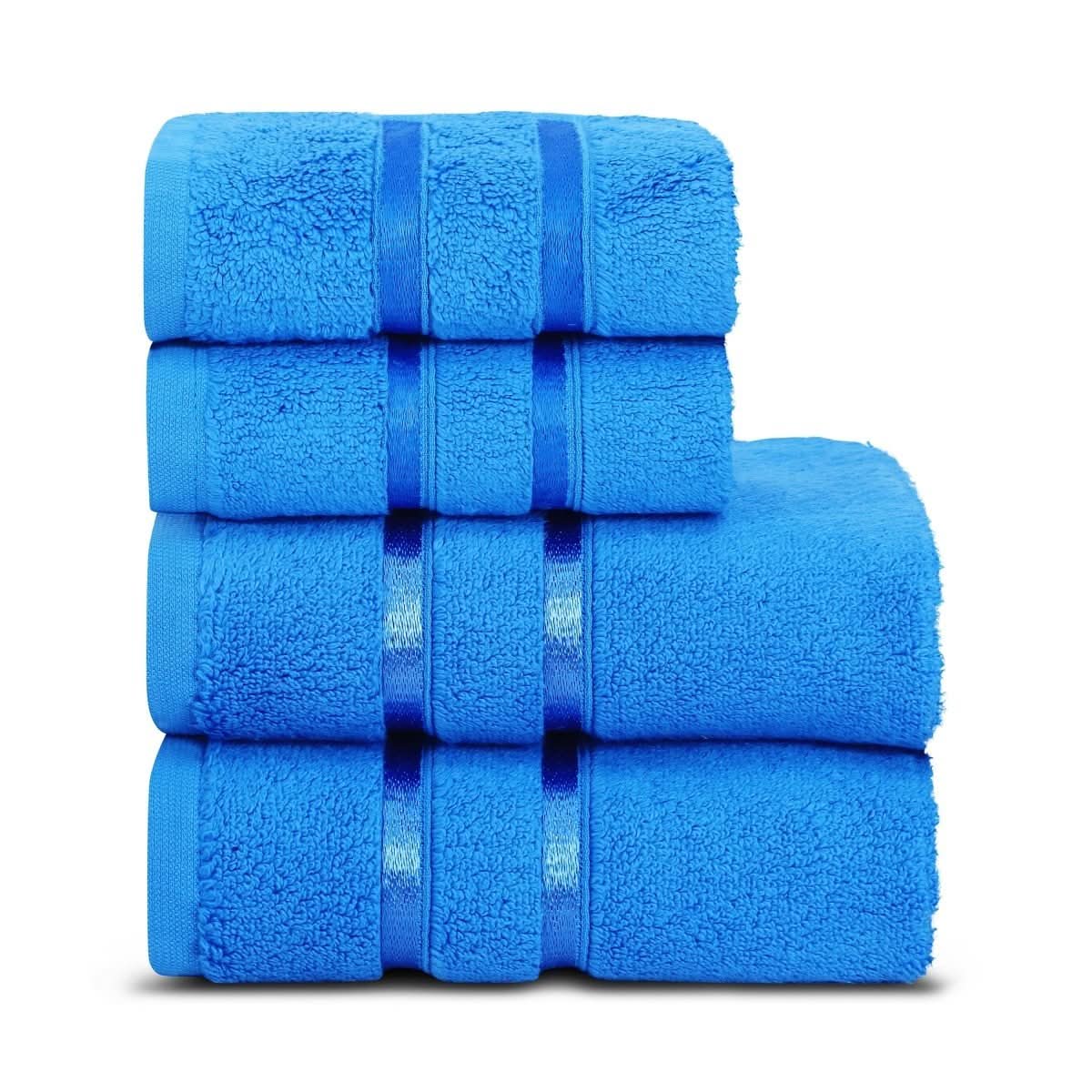 Bathroom Towels, 100% Cotton Hand Towels 50 x 90 cm, Face Towel Set of 4 with Fabric Bag_05