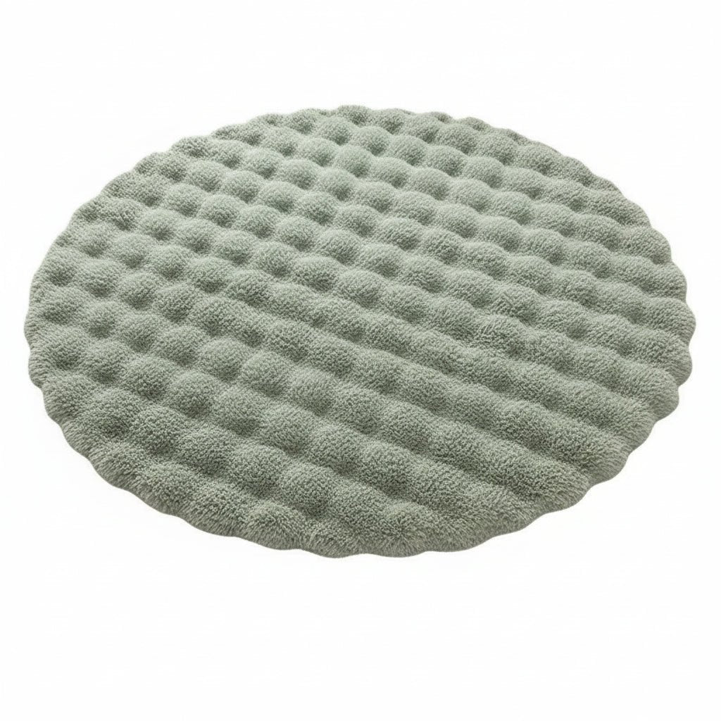 Round Washable Rug, Fluffy Round Rug for Bedroom and Nursery, Scandinavian Rug for Living Room_08
