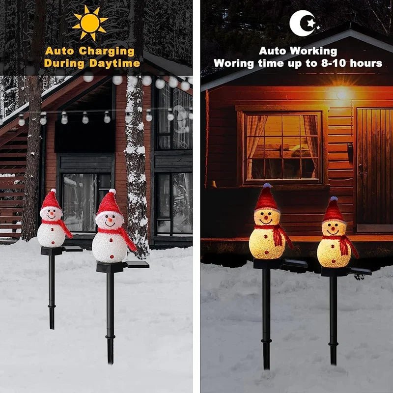 Solar Christmas Lights Outdoor, Light Up Snowman Solar Garden Lights, Outdoor Christmas Decorations 76 cm_06