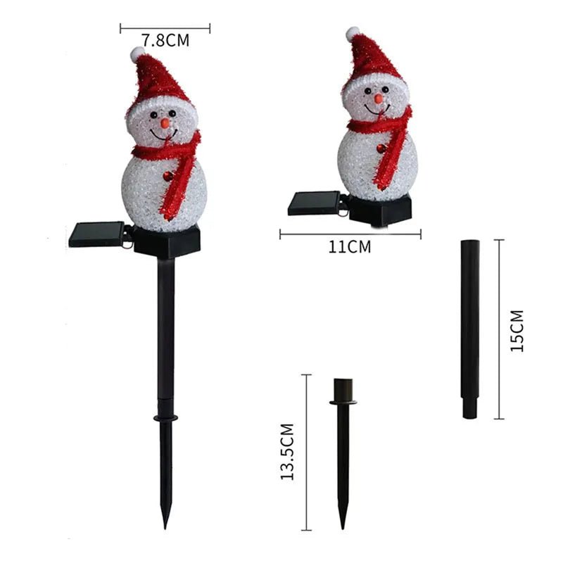 Solar Christmas Lights Outdoor, Light Up Snowman Solar Garden Lights, Outdoor Christmas Decorations 76 cm_07